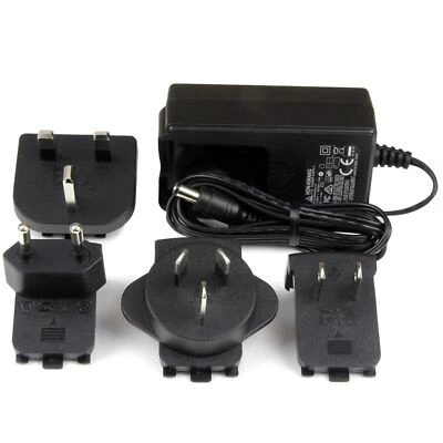 StarTech SVA9M2NEUA M-Type Barrel Connector 9V 2A DC Power Adapter NA EU UK AU - Image 1 of 4