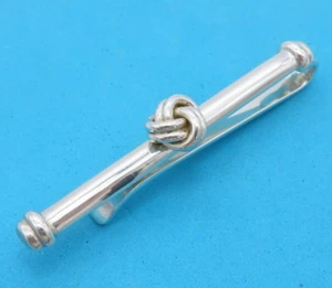 Tiffany & Co. Twist Knot Tie Clip Sterling Silver 925 5.4×0.8×1.0cm Item Only - Picture 1 of 4