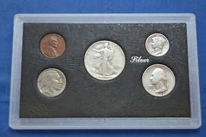 1937 Year Set. Includes 3 90% Silver Coins & Buffalo Nickel 37-3 - Picture 1 of 3