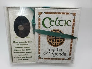 NEW IN BOX Celtic Myths and Legends Hardcover with Pin and Ribbon - Picture 1 of 7