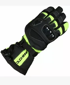 DUCHINNI YUKON GLOVES TEXTILE NEON ARMOURED MOTORBIKE MOTORCYCLE CLEARANCE SALE - Picture 1 of 2