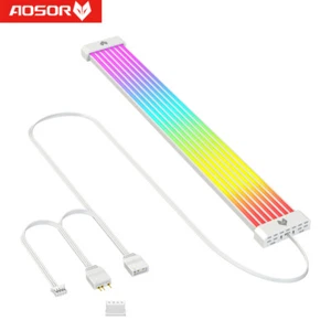AOSOR Flexible LED 5V ARGB Aura Sync Neon Streifen Licht für PC Gehäuse - Bild 1 von 12