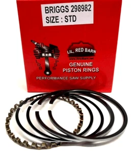 NEW 299742, 298982 CHROME PISTON RINGS FITS BRIGGS 3.5HP VERTICAL L HEAD ENGINES - Picture 1 of 2