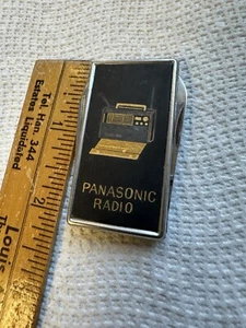 Rare Vintage Panasonic Radio Advertising Pocket Knife Clip-On Type 2 Blade - Picture 1 of 7