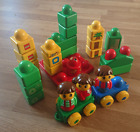 Lego Duplo Primo Konvolut - Figur Steine Lok Anhänger Giraffe Palme Rassel