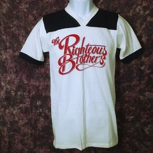 Vintage 80s NWOT Righteous Brothers Top Tshirt Unisex-S/34 Ringer Single-Stitch - Picture 1 of 12