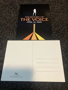 Postal promocional Mariah Carey The Return Of The Voice 12 de abril de 2005 a dos caras - Imagen 1 de 1