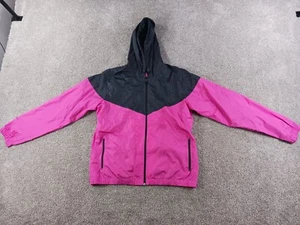 BCG Womens Jacket XL Pink Black Full Zip Hooded Polyester Lined - Picture 1 of 12