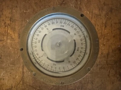 1942 Lionel Corp NY WWII US Navy BU Ships MARK 1 (N)  5” Boat Compass Foto 1 de 4