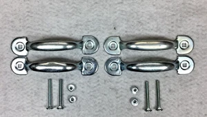 2 Pair 7" Lift Handle Closed Grip & Hardware Garage Door Truck Interior Exterior - Picture 1 of 6