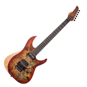 Schecter Reaper-6, Satin Inferno Burst, with Floyd Rose and Sustainiac Sustainer - Picture 1 of 12