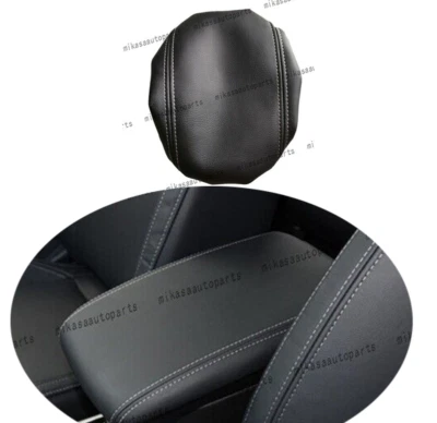 For Mitsubishi Outlander 2017-2020 Leather Middle Console Armrest Box Cover Trim - Image 1 of 4