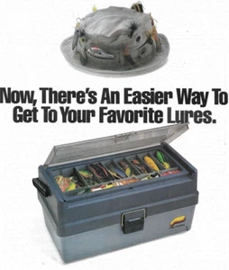 1992 PLANO TACKLE BOX COLOR AD 7803 TOP ACCESS BOX SYSTEM LURES, FLIES COLOR AD - Picture 1 of 2