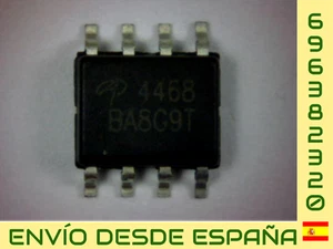 TRANSISTOR MOSFET CANAL N AO4468 SOP-8 NUEVO NEW ORIGINAL - Imagen 1 de 1