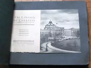 1901 ALBUM THE LIBRARY OF CONGRESS WASHINGTON DC ROUGH COVER - Imagen 1 de 7