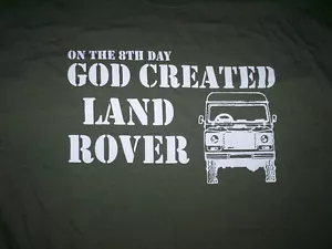 8DAY GOD CREATED LAND ROVER T-SHIRT alle Größen Wahl - Bild 1 von 2