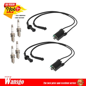 2pcs For HONDA Shadow 1100 VT1100 1987-2007 Ignition Coil & Spark Plug & Cap - Picture 1 of 10