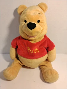 Walt Disney Winnie The Pooh Bear 14” Stuffed Plush Red Sweater AA Milne - Picture 1 of 4