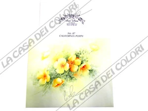 SONIE AMES - SCHEDA PITTURA PORCELLANA - PAINTING STUDY - NR 87 PAPAVERO GIALLO - Imagen 1 de 1