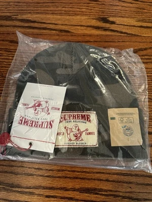 Supreme True Religion Beanie (FW25) Camo Brand New SHIPS ASAP IN HAND - Image 1 of 3