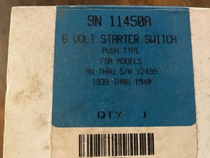 Ford 6 Volt Starter Switch #9N11450A Fits 2N 8N 9N NOS Tisco Aftermarket - Picture 1 of 2