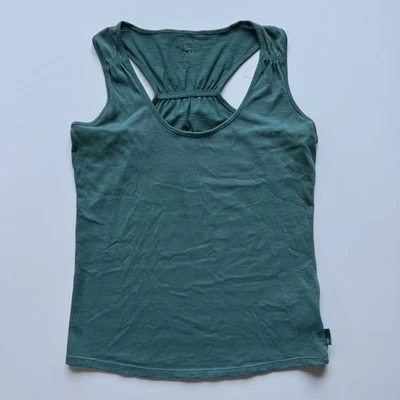 MOUNTAIN HARDWEAR Tank Top Womens XS Green Slub Striped Outdoor Hiking Casual - Image 1 of 4