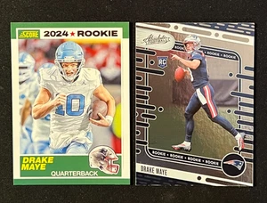 Drake Maye Rookie Card Lot of 2 - New England Patriots - NM - Bild 1 von 2