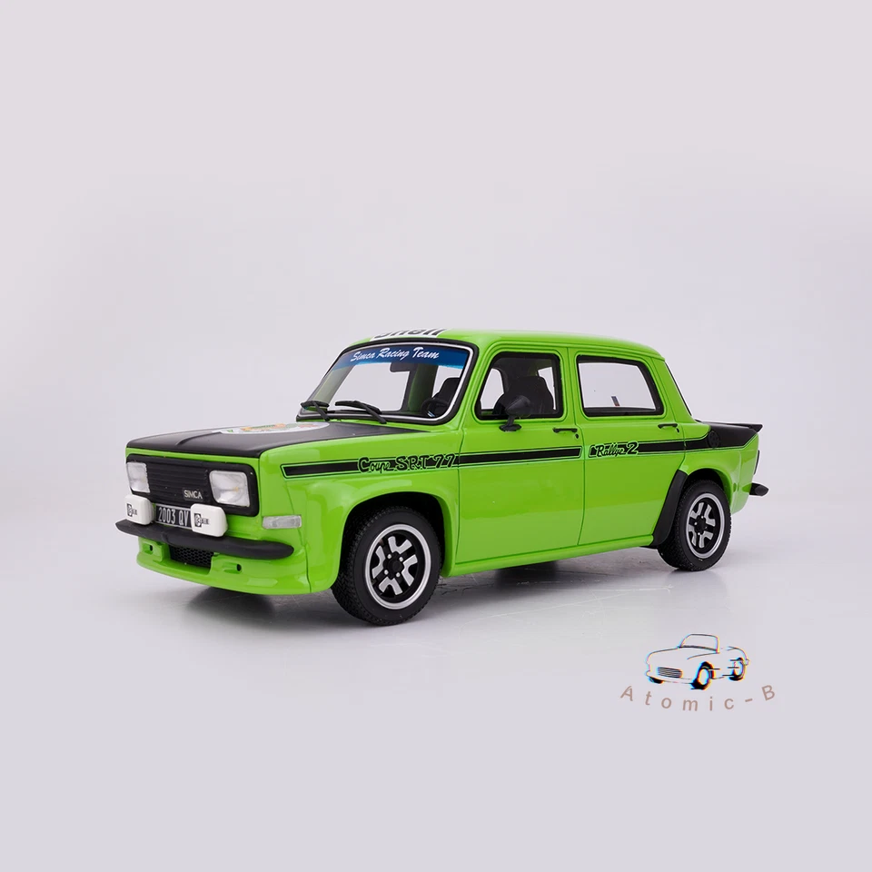 Otto 1:18 Otto Simca Rallye 2 SRT Green Resin Car Model Collection Ornament  - Image 1 of 4
