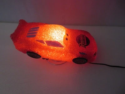 Disney Pixar Cars Lightening McQueen Night Light Table Lamp Sponge Working - Image 1 of 4