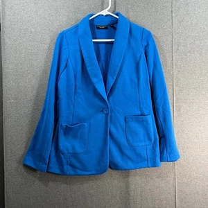 Susan Graver Weekend Regular Marina Strickblazer Blue Brigade Größe Small - Bild 1 von 9