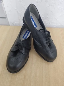 BNWB Cosy Feet Ladies Wendy Lace Up Black Shoe Size 4 1/2 - Picture 1 of 5