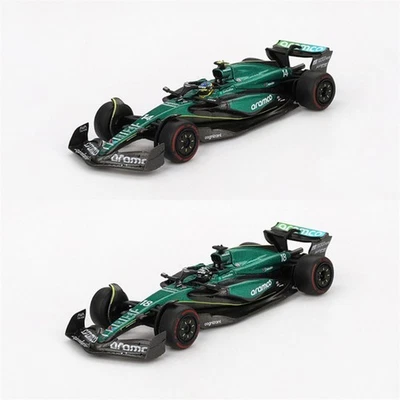 MINI GT 1:64 AMR24 Fernando Alonso/Lance Stroll 2024 F1 2024 Bahrain GP Car - Image 1 of 4