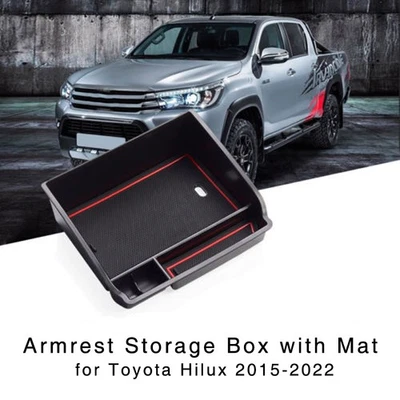 Car Armrest Storage Box for Toyota Hilux 2015-2023 Center Console Organizer Tray - Image 1 of 4