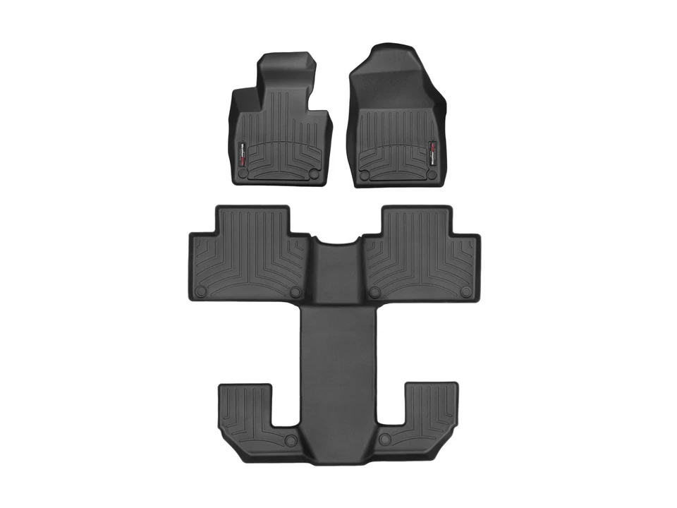 WeatherTech FloorLiner for 2020-2020 Volvo XC90 - Full Set, Black - Image 1 of 4