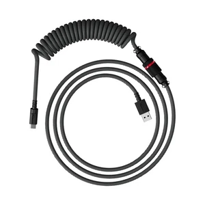 Cable en espiral HyperX - Cable en espiral duradero Conector de aviador de 5 pines USB-C a USB-A - Imagen 1 de 6