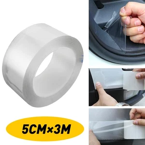 Car Sill Scuff Cover Car Door Plate Protector Sticker Bumper Anti Scratch Strip - Picture 1 of 10