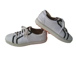 ROYAL ALBATROS CROCO PRINT WHITE LEATHER GOLF SHOES WOMEN'S US 9 UK 7 EUR 40 HOT - Bild 1 von 13