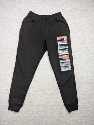 Pantalones deportivos Champion tejido inverso para hombre grandes negros logotipo de CAMPEÓN Foto 1 de 4