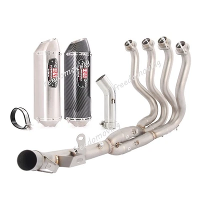Para Suzuki GSXR600 GSXR750 2011-2025 Sistema de escape Silenciador Cabezal Tubo de enlace medio Foto 1 de 4