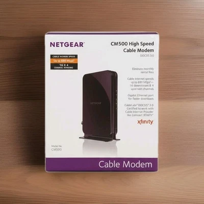 NETGEAR CM500 High Speed Cable Modem DOCSIS 3.0 - Image 1 of 4