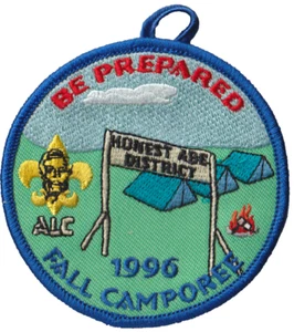 1996 Honest Abe District Fall Camporee Patch Blue Bdr (AR3437) - Bild 1 von 1
