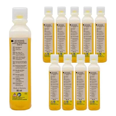 GRIZZLY TOOLS Kettensägeöl Kettenöl Haftöl Sägekette Bio passend für FUXTEC FX-KS155 10er Pack