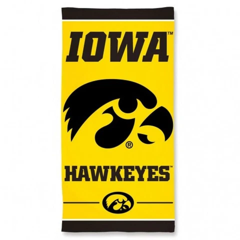 Iowa Hawkeyes 30x60 Beach Towel [NEW] NCAA Blanket Vacation Summer Pool Cover