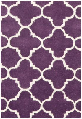 Safavieh Chatham PURPLE / IVORY 2' X 3' Area Rug - CHT717F-2 - Image 1 of 2
