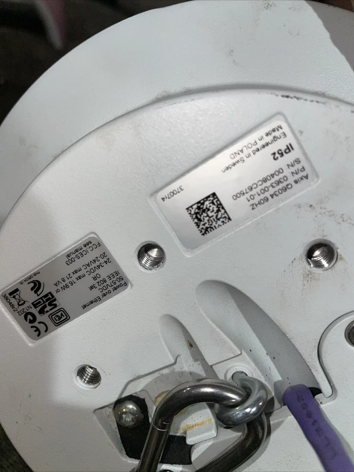 Cámara domo Axis Q6034 PTZ IP Network POE 720p HD 18x zoom óptico Foto 1 de 2