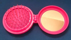 Rainbocorns Big Hair Surprise Foldable Hairbrush and Mirror All In One Pink - Bild 1 von 3