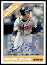 2015 Topps Heritage Minor League Real One Autographs Braxton Davidson Auto
