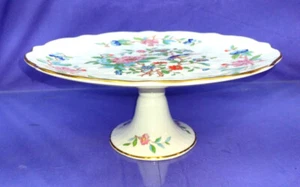 (LY) VINTAGE AYNSLEY PEMBROKE PEDESTAL CAKE STAND - NEW CONDITION - FAST SHP ! - Picture 1 of 6
