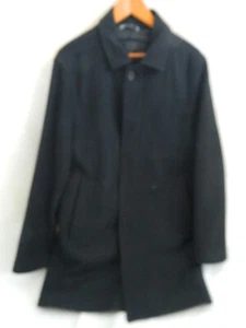 Mens Gap Black Wool Blend Coat Size M - Picture 1 of 9