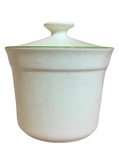 Nitto Overtones Green Rim Sugar Bowl Japan - Picture 1 of 8